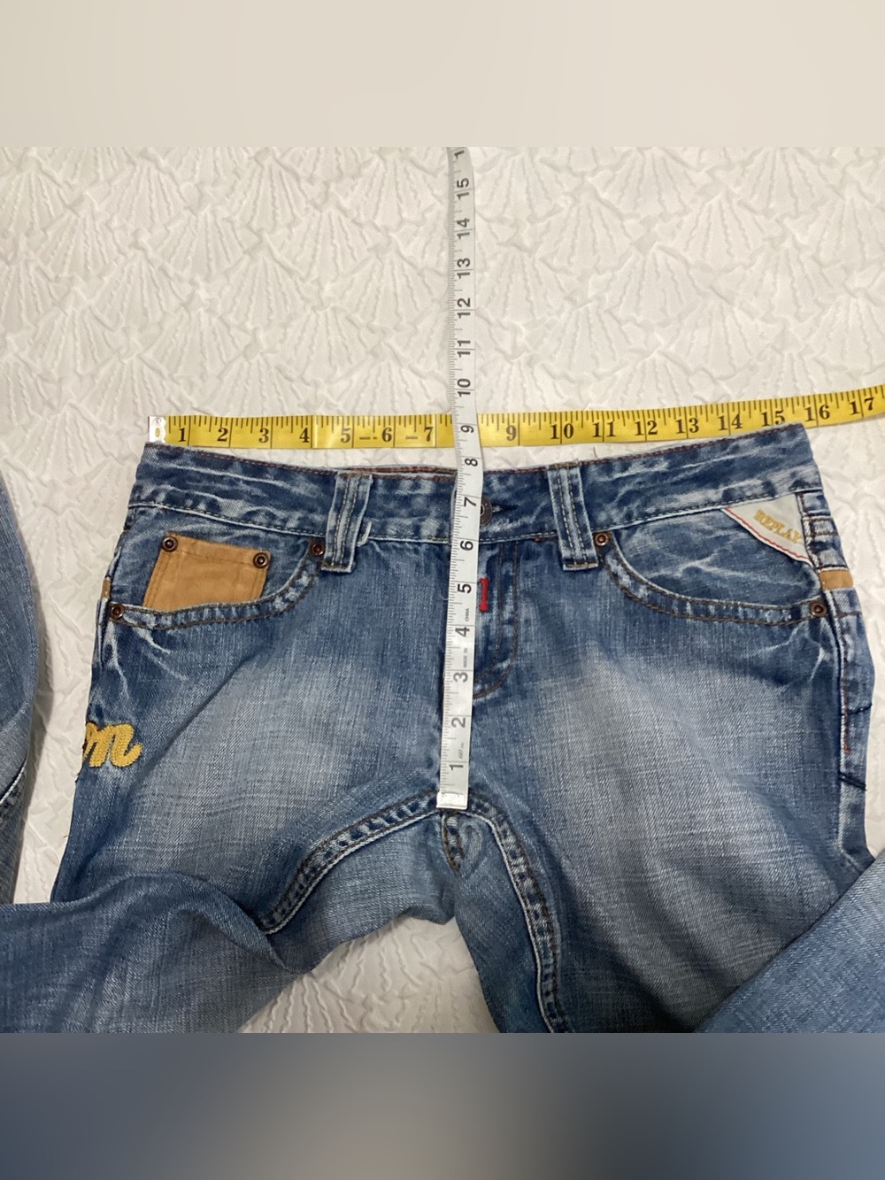 Replay Women’s Jeans embroidered - Picture 3 of 5